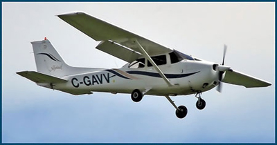 One of several 172s operated by the Windsor Flying Club