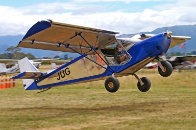 Deane Philip wins the spot landing competition.