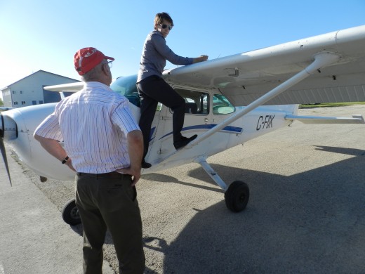 Contestants in the Webster competition are tested on all aspects of aviation.