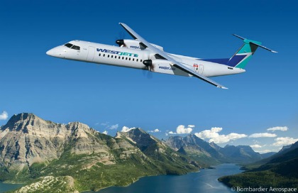 WestJet has exercised five options on Q400 aircraft for its Encore regional service.