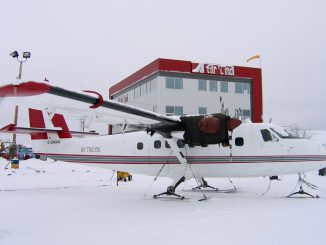 The accident aircraft.